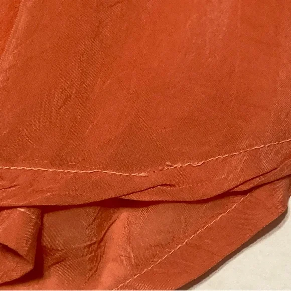 Johnny Was Pandora Long Sleeve Tunic Blouse Peasant Tangerine Orange Size Medium - Picture 3 of 10